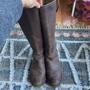 Frye Celia X-Stitch 8.5 Brown